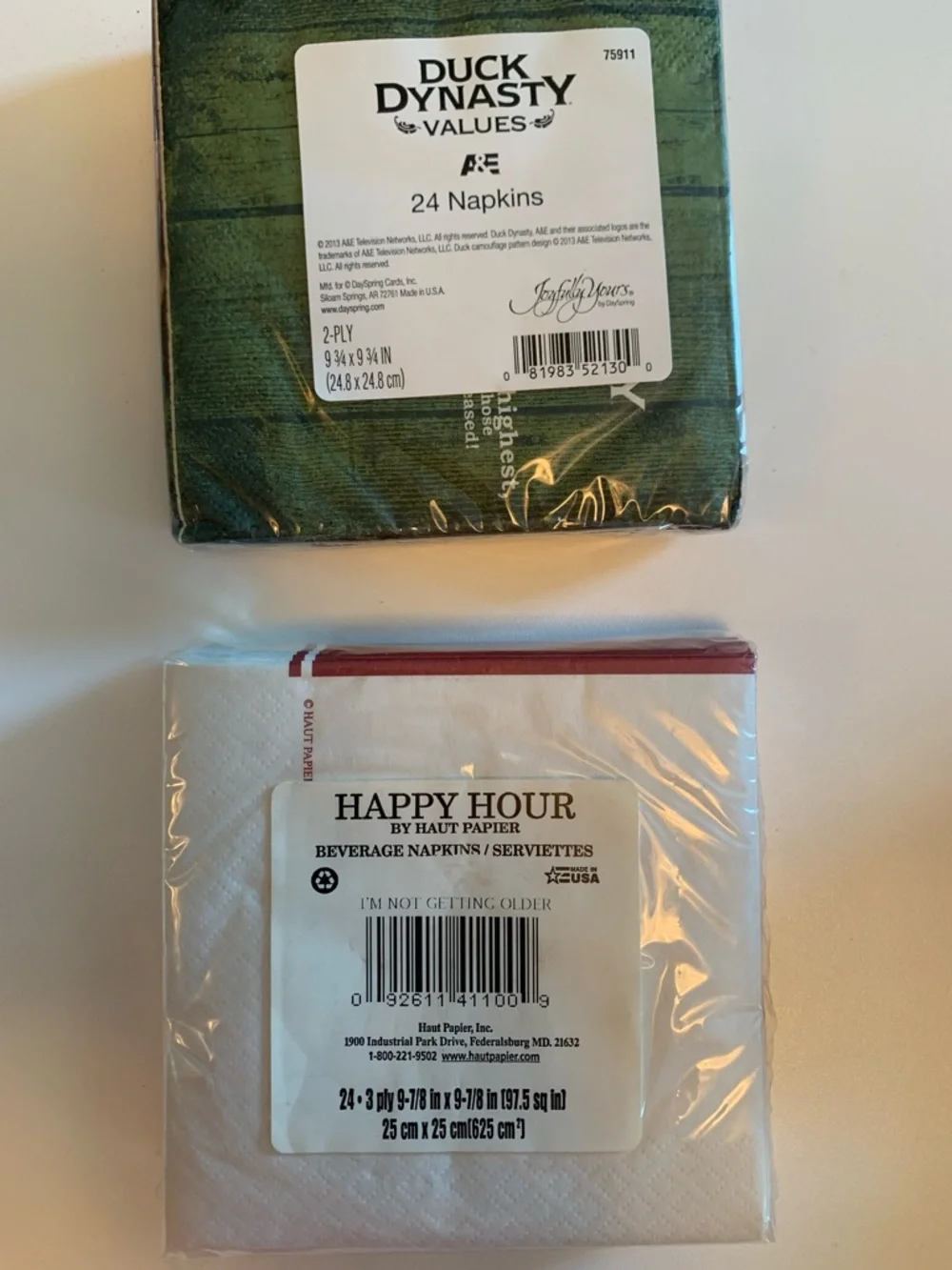 8 Packs of Holiday & Humor Cocktail Napkins